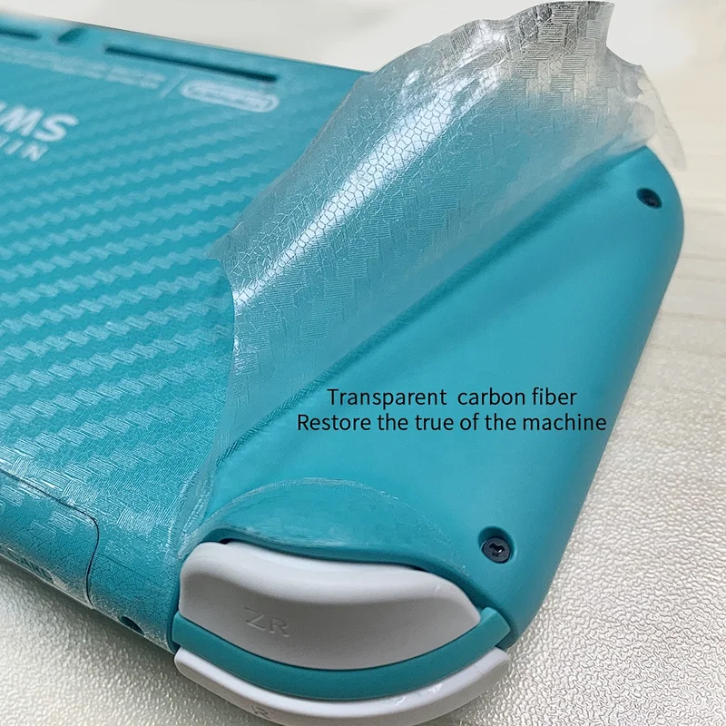 aikusu Wholesale lower price real carbon fibre nintendo switch lite console skins sticker