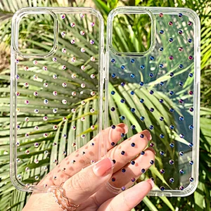 aikusu new phone strap lanyard case fashion diamond cell phone case for iphone 12