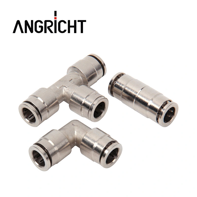 Copper plated nickel pneumatic tee female connector pipe fittings from  China Manufacturer - Ningbo Angricht Auto Parts CO., LTD
