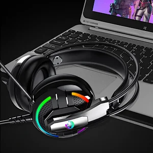 2020 Hot Selling Computer Lighting Headset Gaming Wired Headphone Internet Bar for PS4 X-ONE PC