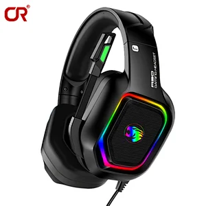Gaming Headset Stereo Sound Headsets Wired Gamer Headphone with Mic LED light for Computer PC Gamer