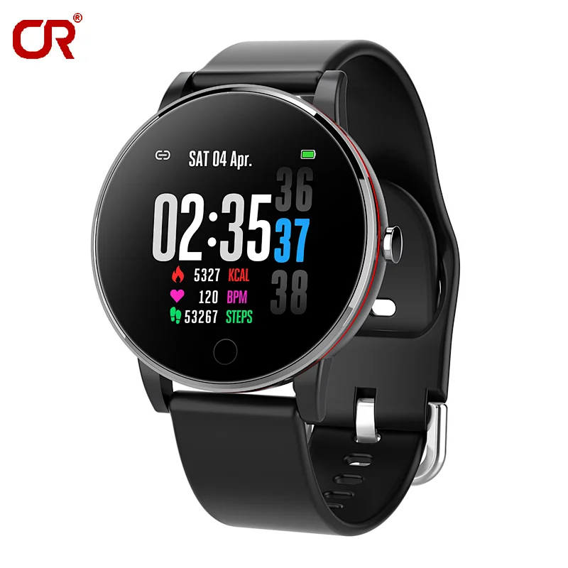 Round Screen Smart Watch 1.3 Inch IP68 waterproof Heart Rate Monitor 180mAh Smart Watch Heart Rate Monitor