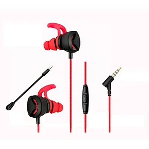 2019 New Crystal HD Sound Comfortable In-ear Gamer Headphones with Removeable Long MIC gaming headset