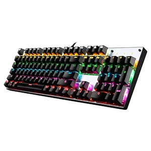 GK-01 electronic Wired Waterproof Suspended Colorful led optical keyboard for computer gaming keyboards