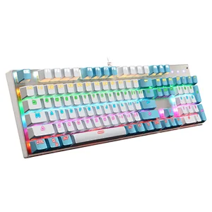 GK-01 electronic Wired Waterproof Suspended Colorful led optical keyboard for computer gaming keyboards