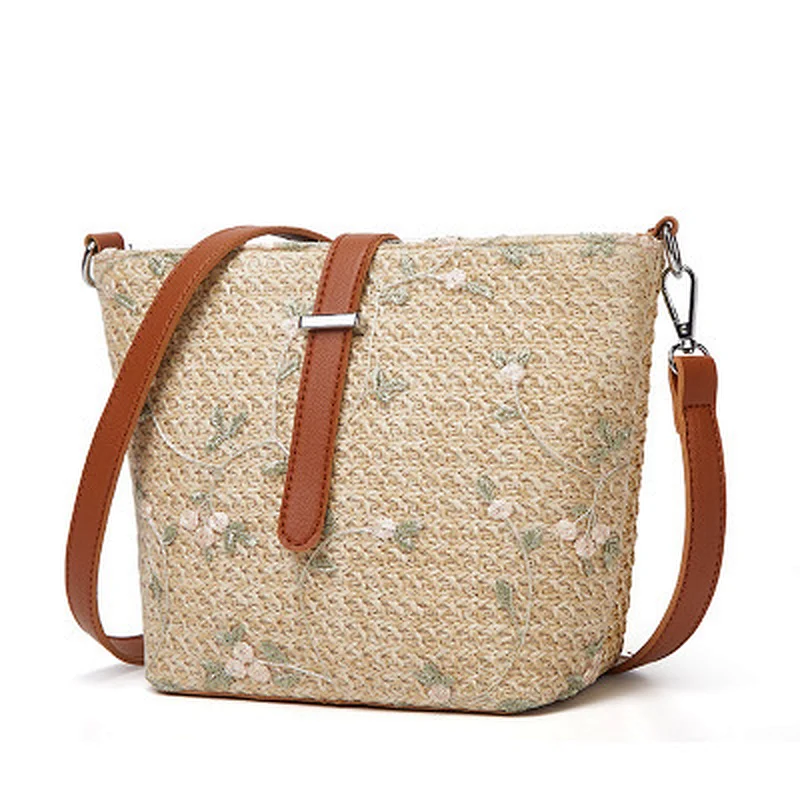 Boshiho Rattan Basket Straw Beach Bag Jute Bag for Women Eco-friendly and natural material Lady shoulder bag