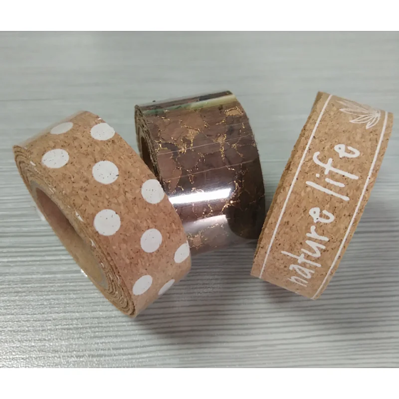 Boshiho Cork tape packing measuring adhesive Washi packing Tape eco-friendly