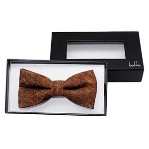 Boshiho New style  Amazon of professional leisure trending hot products men's cork casual bow tie