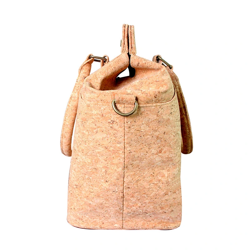 BOSHIHO cork bag portugal tote natural cork fabric leather handbags shoulder bags