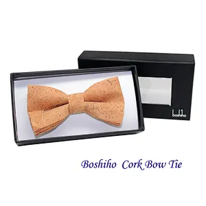 Boshiho eco friendly products wholesale cork wooden bowtie