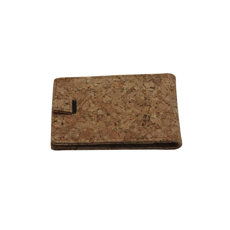 Boshiho cork wallet money clip credit card holder unisex popular OEM cork purse light weight fashion clutch wallet