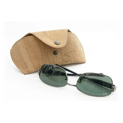 Customized design cork fabric personalized wood eyeglasses case cover