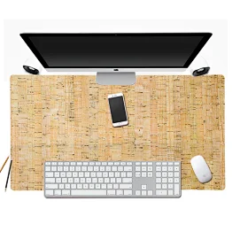 Boshiho Black Slim Natural Cork Fabric Eco-friendly material for computer laptop mouse pad