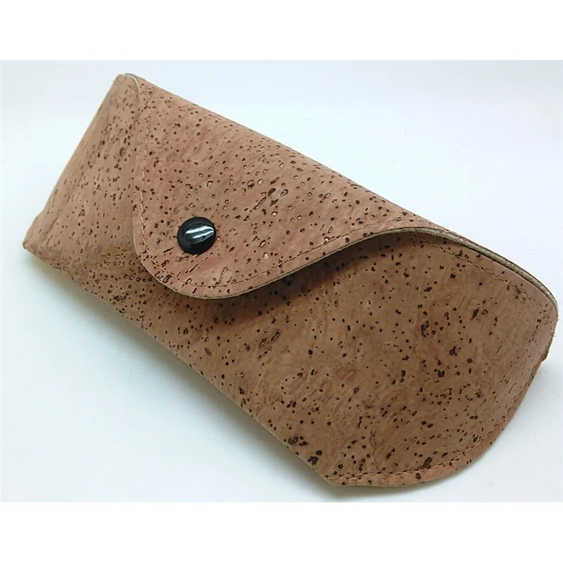 Customized design cork fabric personalized wood eyeglasses case cover