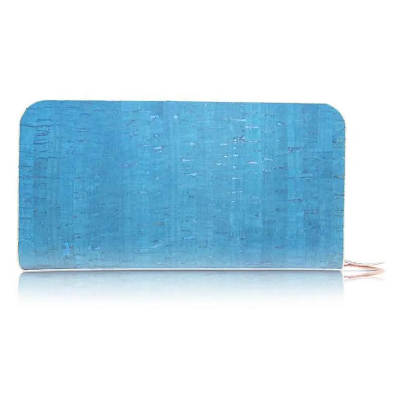 Cork leather purse women rfid blocking clutch leather wallet