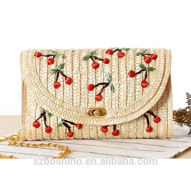 Boshiho Rattan Basket Straw Beach Bag Jute Bag for Women Eco-friendly and natural material Lady shoulder bag