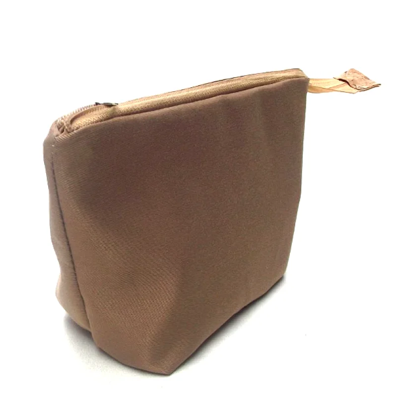 minimalist small coin bag with zipper money storage brown paper coin purse