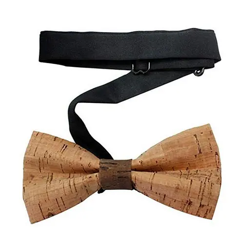 Boshiho Brand design High quality fashion Eco Friendly Mens Cork Bow Tie