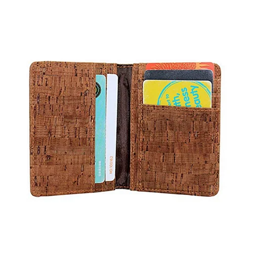 New Hot Sale Fashion Eco-friendly Material Vegan Cork Wallet with Logo