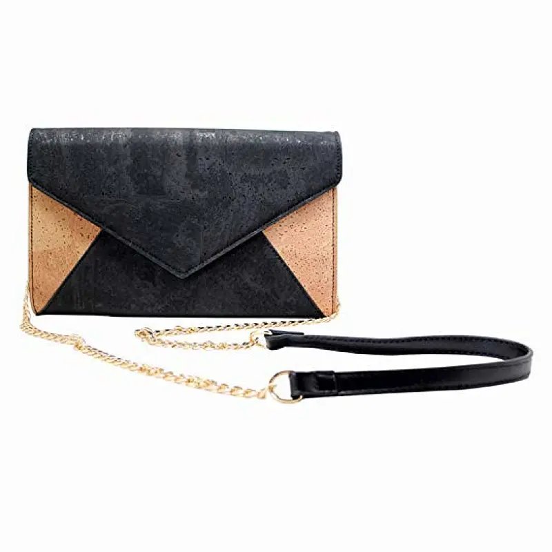 Boshiho wood Natural Eco friendly Cork fabric Crossbody Bag vegetable leather handbag fashion bag