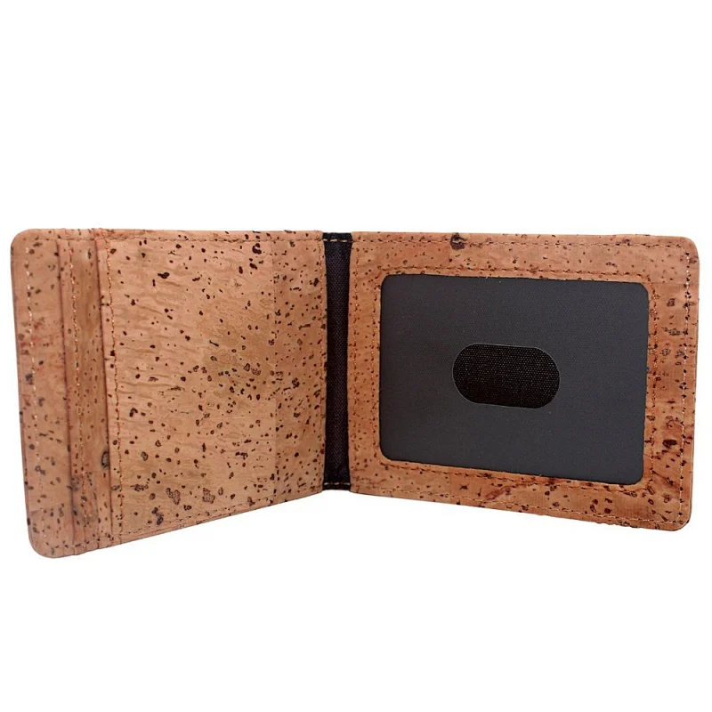 Baoshiho factory price eco friendly cork card holder wallet