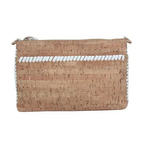 Boshiho Vegan eco friendly Cork Cross Body Women Bags Vegan Handbag Cork Clutch Wallet