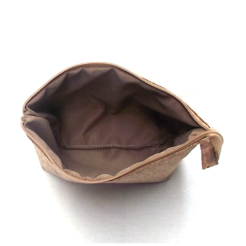 minimalist small coin bag with zipper money storage brown paper coin purse