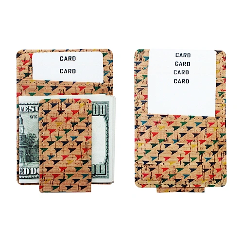 Boshiho cork wallet RFID credit card holder magnetic money clip slim wallet minimalist card case men wallet