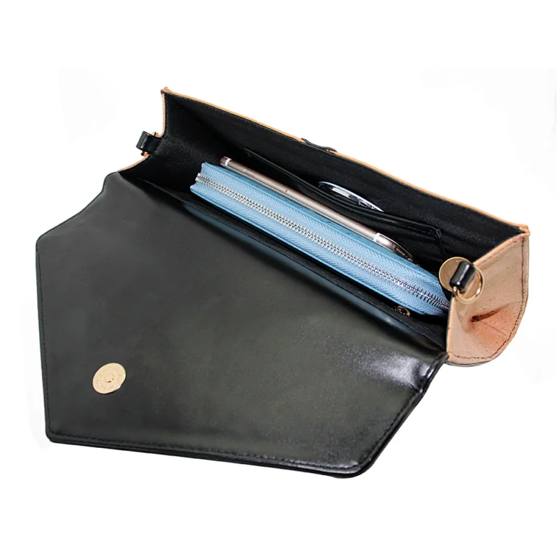 Boshiho Eco Friendly Products China Handbags black cork vegan ecofriendly shoulder bag