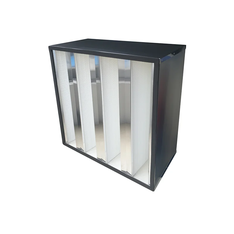 V shape compact filter