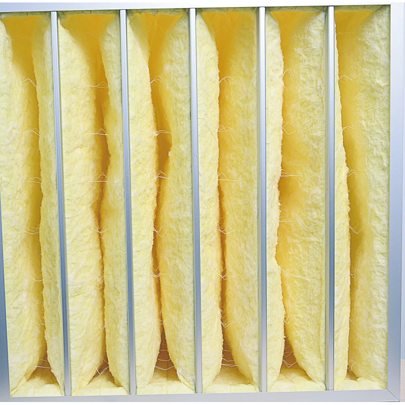 Glass fiber pocket filter