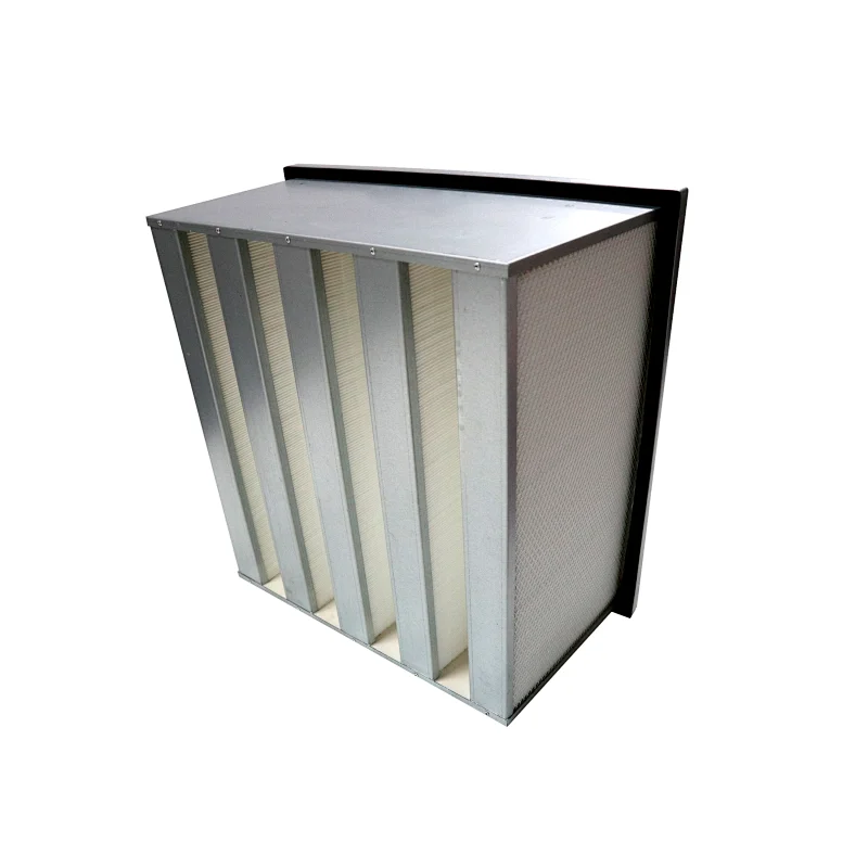 V shape compact filter