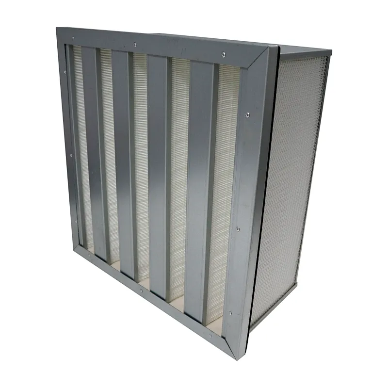 V shape compact filter