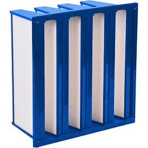V shape compact filter