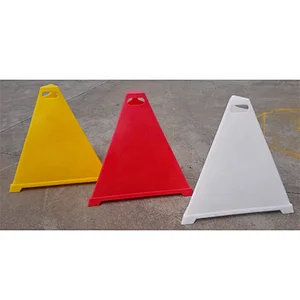 PE 900mm Red Pyramid Cone Crowd Control Cone For Worksite Safety Cone