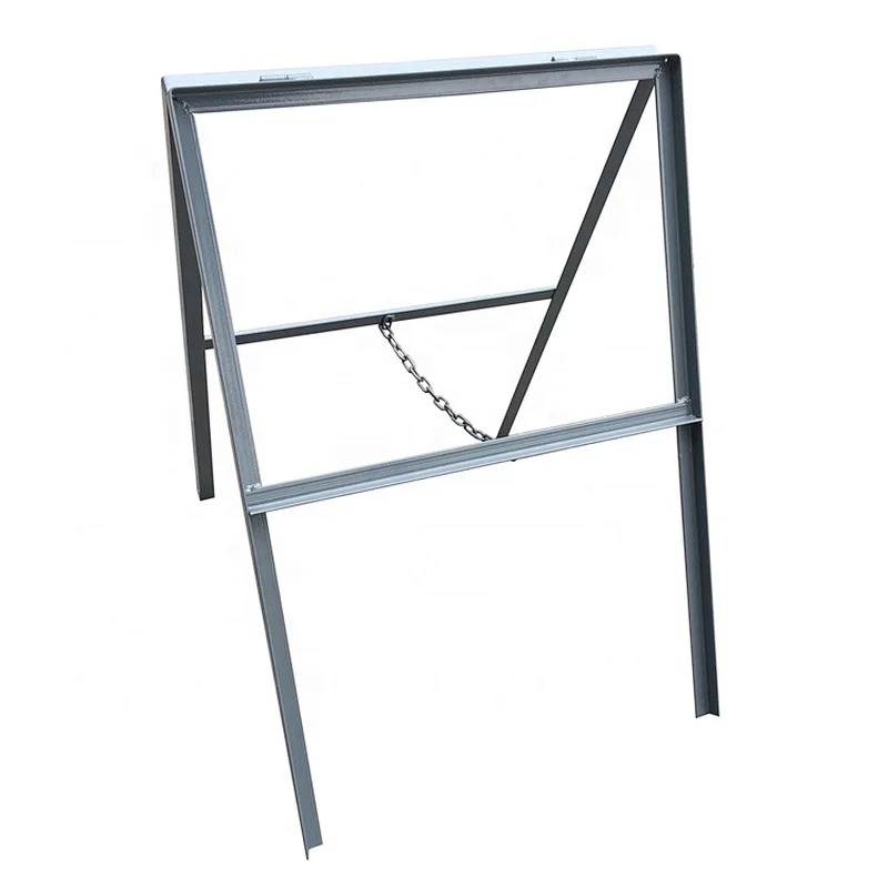 A Frame Sign Stand Gray Powder Coating  610(W)x900(H)mm Fit For 600x450mm Board Sign Stand Poster Frame