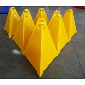 Cheap Safety Cone PE 900mm Blue Pyramid Cone Warning Safety Cone