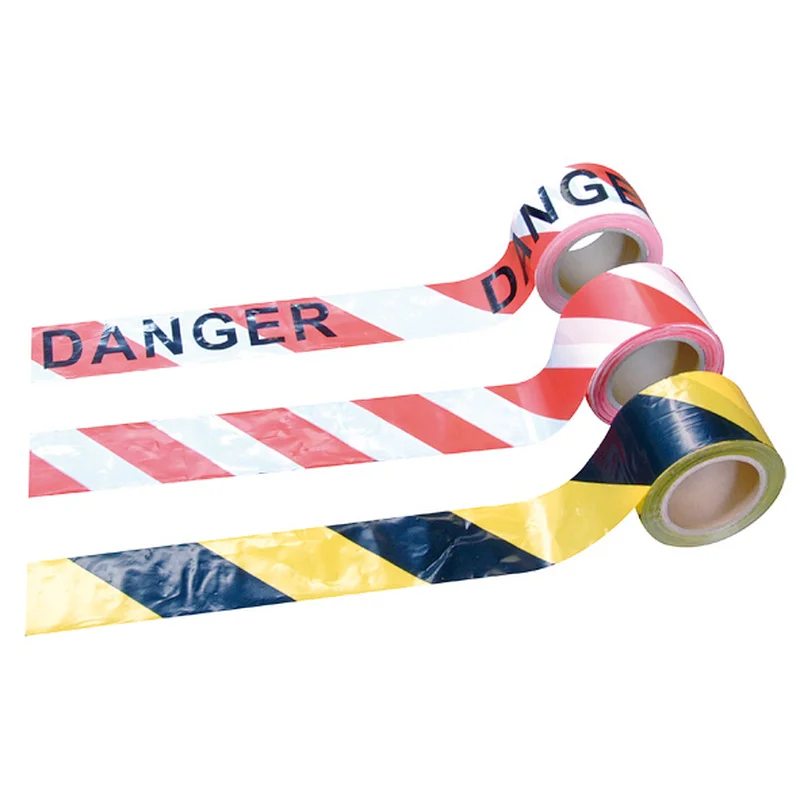 Popular Single Side  Printed PE Barricade Tape for Roadway Safety Barrier Tape
