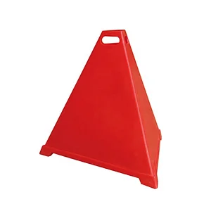 PE 900mm Red Pyramid Cone Crowd Control Cone For Worksite Safety Cone