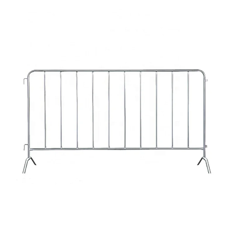 Hot selling Portable Steel Crush Railed  Galvanized Barriers with Fixed Bridge Feet for Pedestrian Movement and Safe Work Zones