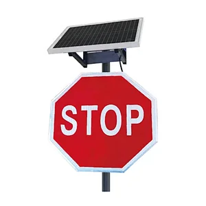 Professional Solar LED Traffic Warning Sign Flashing List