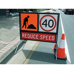 Traffic Warning Display Powder Coating  Fit For Sign 600x600mm Multi Message Frame