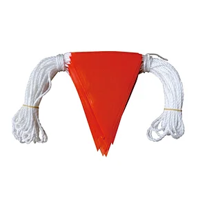 High Visibility PVC Orange Warning Safety Bunting Flag