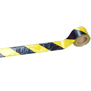 Free Cost Red And White Double Sided Printed Barricade Warning Tape for Road Safety