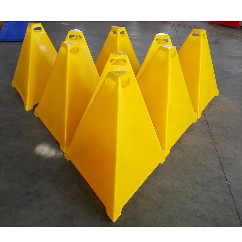 Road Safety Traffic Safety PE 900mm Green Pyramid Cone Warning Cone