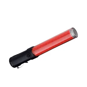 Traffic Baton  With 13 Pcs Red LED ABS 30x260mm Traffic Flashing Baton Magnetic Traffic Wand