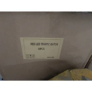 Safety LED Flashlight  PC Red 40x540mm 21Inch Signal Traffic Wand  With Strobe Mode Traffic Baton