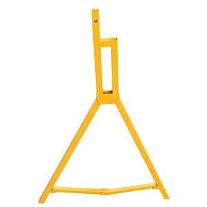 Yellow Powder Coating Foldable Barrier Board Leg Steel Legs