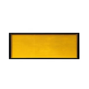 Road Work Ahead Sign Frame With Black Broder Yellow Poweder Coating 1200x300mm Boxed Edge Sign