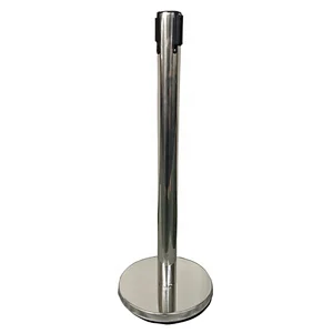 Indoor Retractable Belt Queue Line Stand Rope Barrier Crowd Control Stanchion for Sale